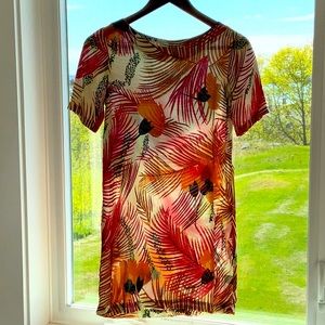 Novella Royale Roadie Mini Dress in Rust Palm